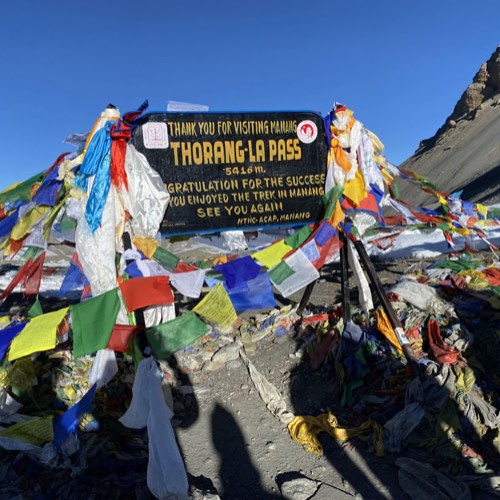 Mountain view along the Annapurna Circuit Trek