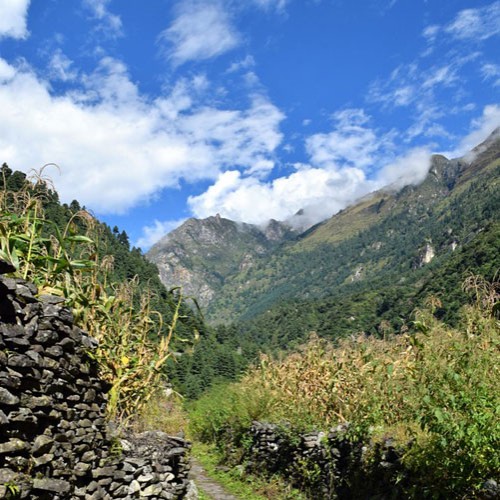 Dharapani Village in Nepal