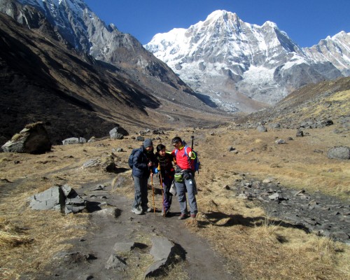 On The Way To Annapurna Base Camp