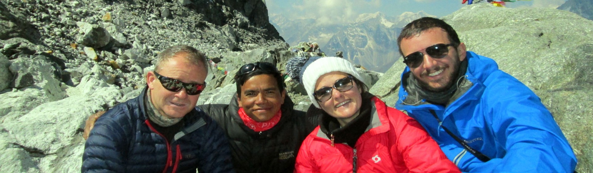 Trekker carrying a backpack on the Everest Base Camp Trek without a porter