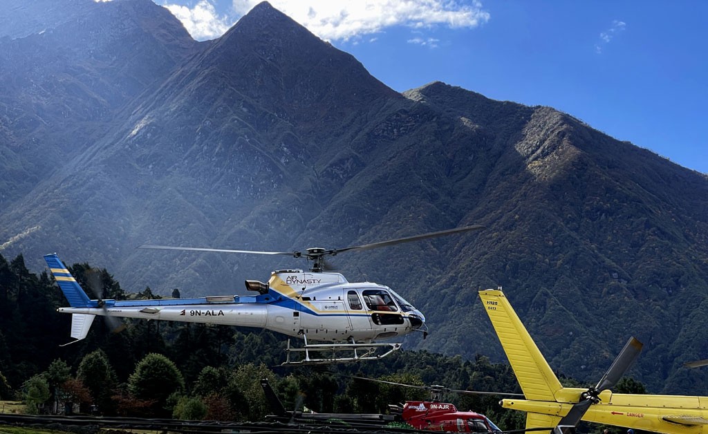 Lukla To Kathmandu Helicopter Flight