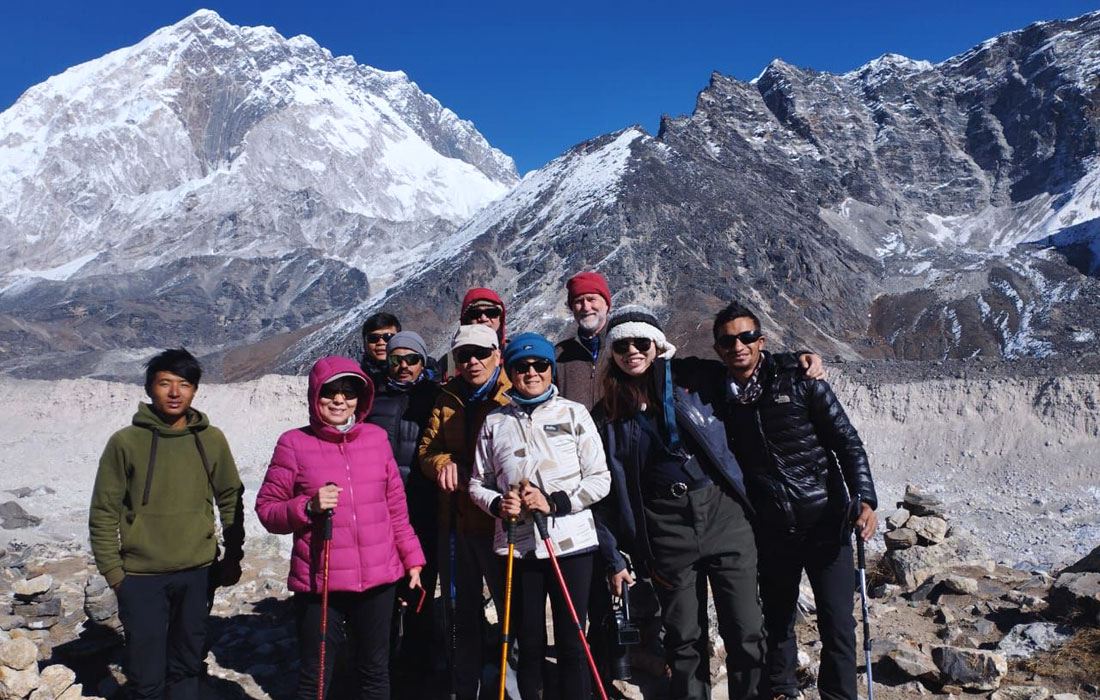 Everest base camp with heli return trek