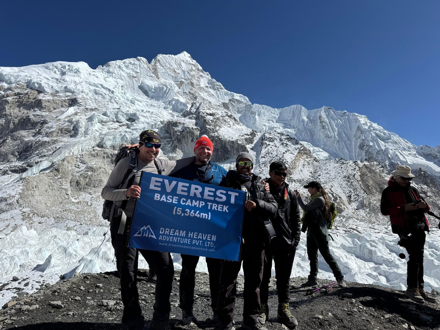 Mount Everest view from Everest Base Camp trekking route