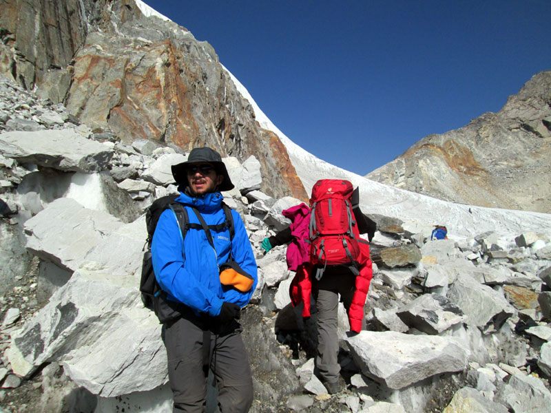 Quiet winter trail on the Everest Base Camp Trek with fewer trekkers