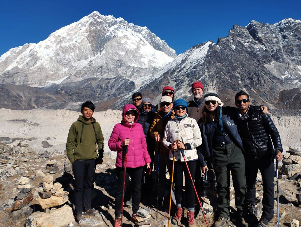 First-time trekkers and experienced hikers on the Everest Base Camp Trek