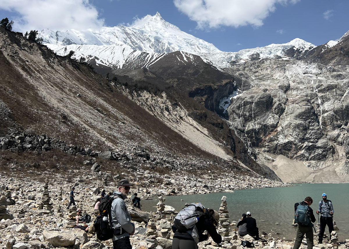Manaslu Circuit group trek during the spring season