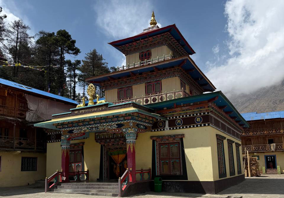 Monastery on Tsum valley and Manaslu trek trail