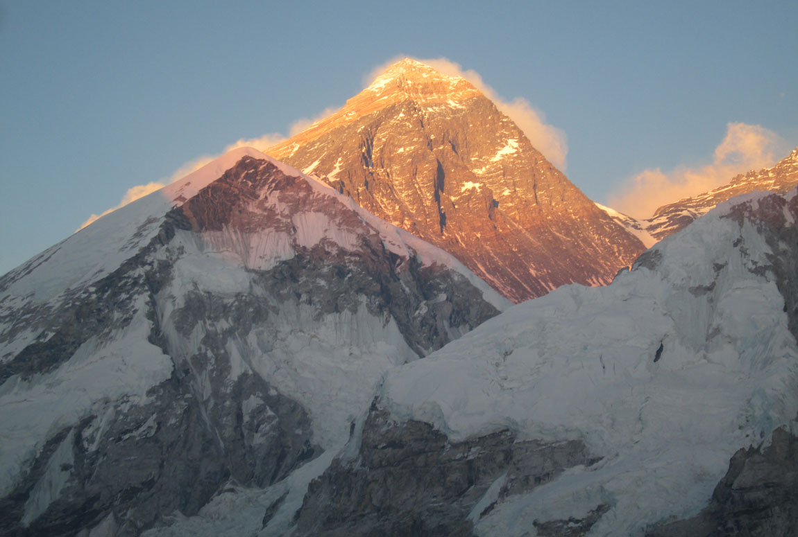 Sunset view of Mount Everest during the Everest Base Camp Trek