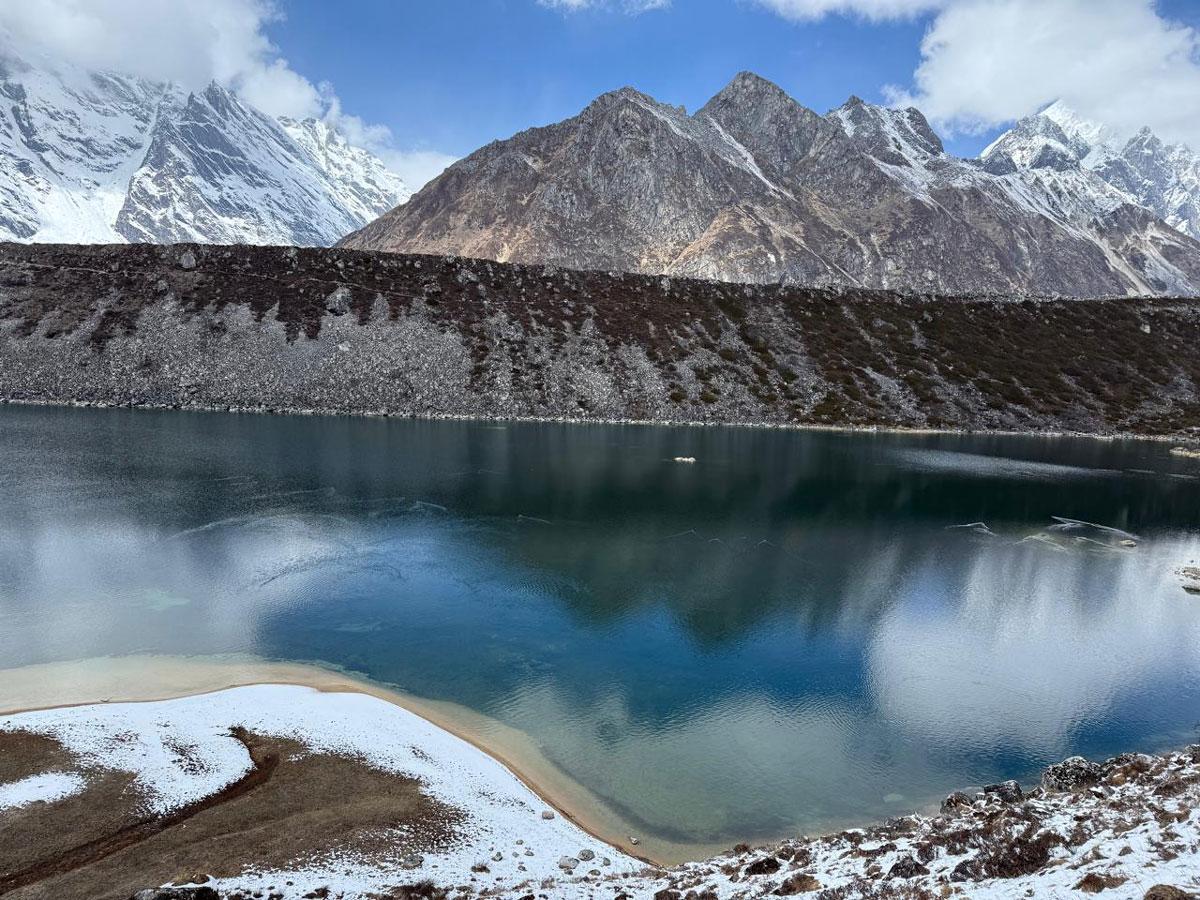 Pokhar Lake Manaslu Trek Trail in Bimthang