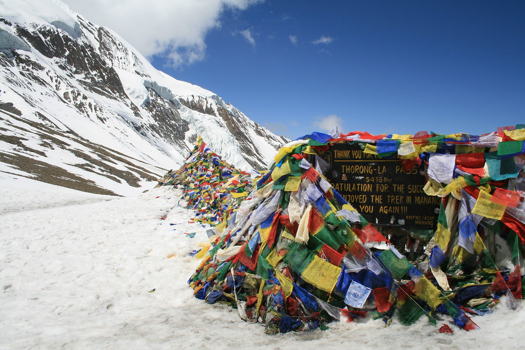 Thorong la pass in Annapurna circuit