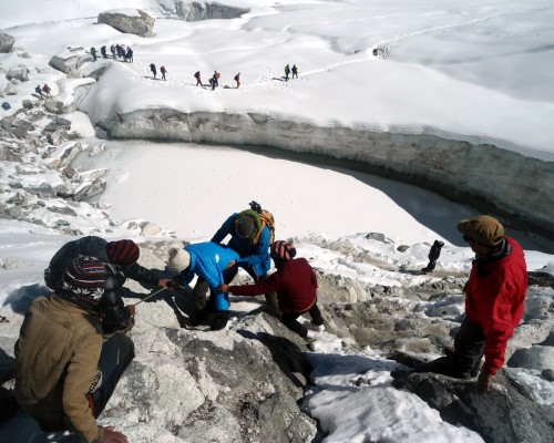 Frozen Gokyo Lake Trek