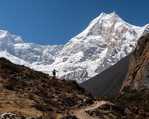 Manaslu Circuit Mount Manaslu View
