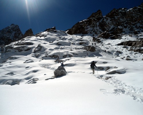 On The Way To High Passes Trek